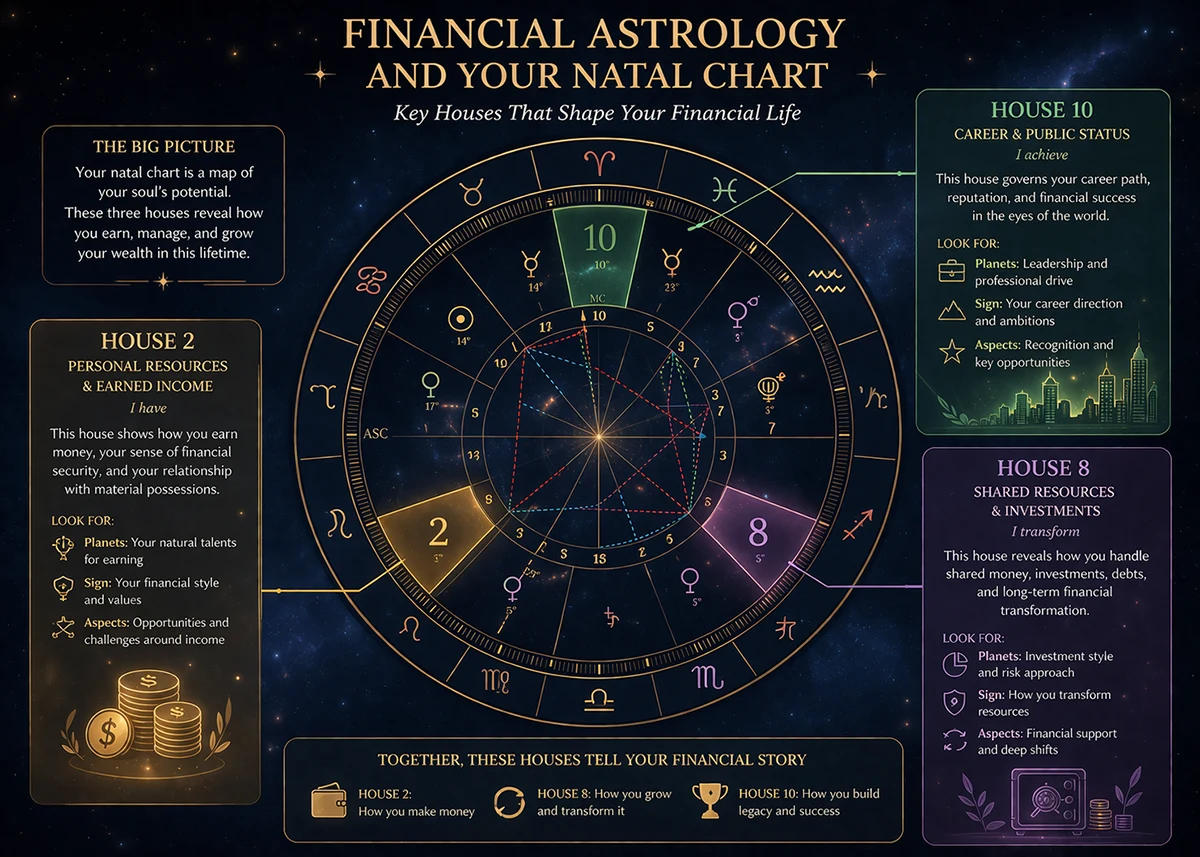 How Financial Astrology Relates to Natal Astrology