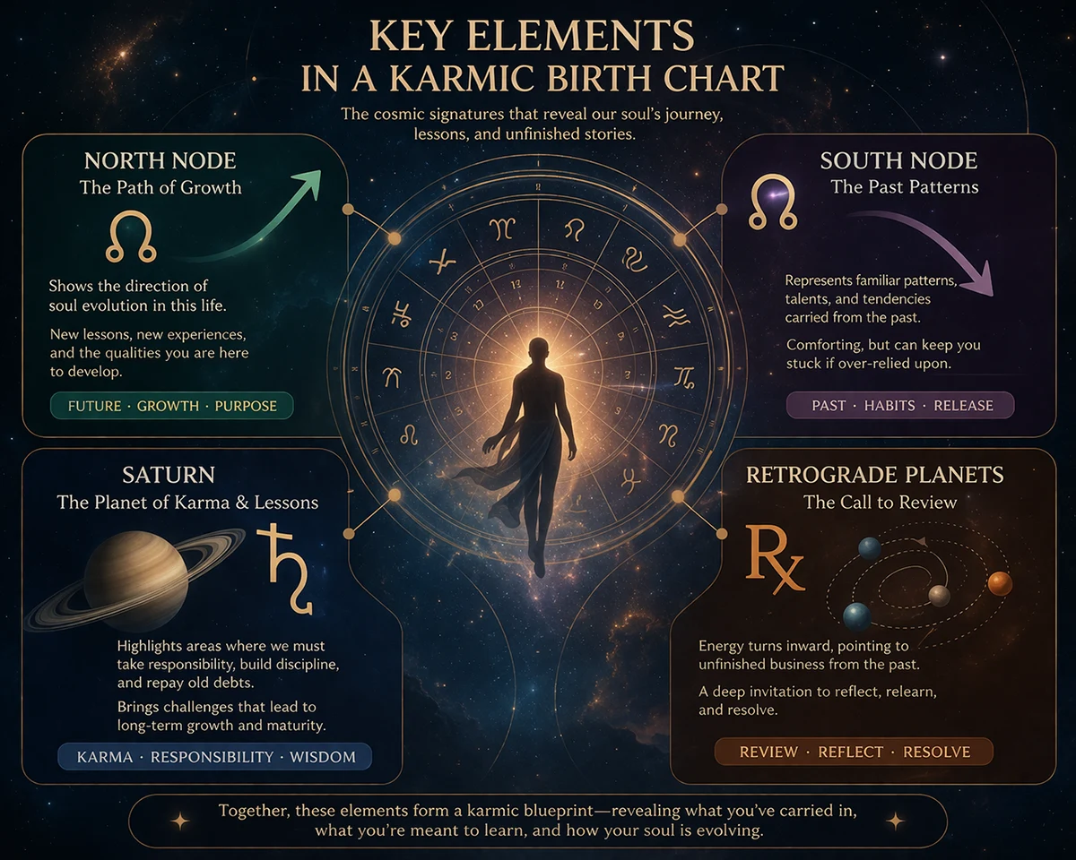 Key Elements in a Karmic Birth Chart